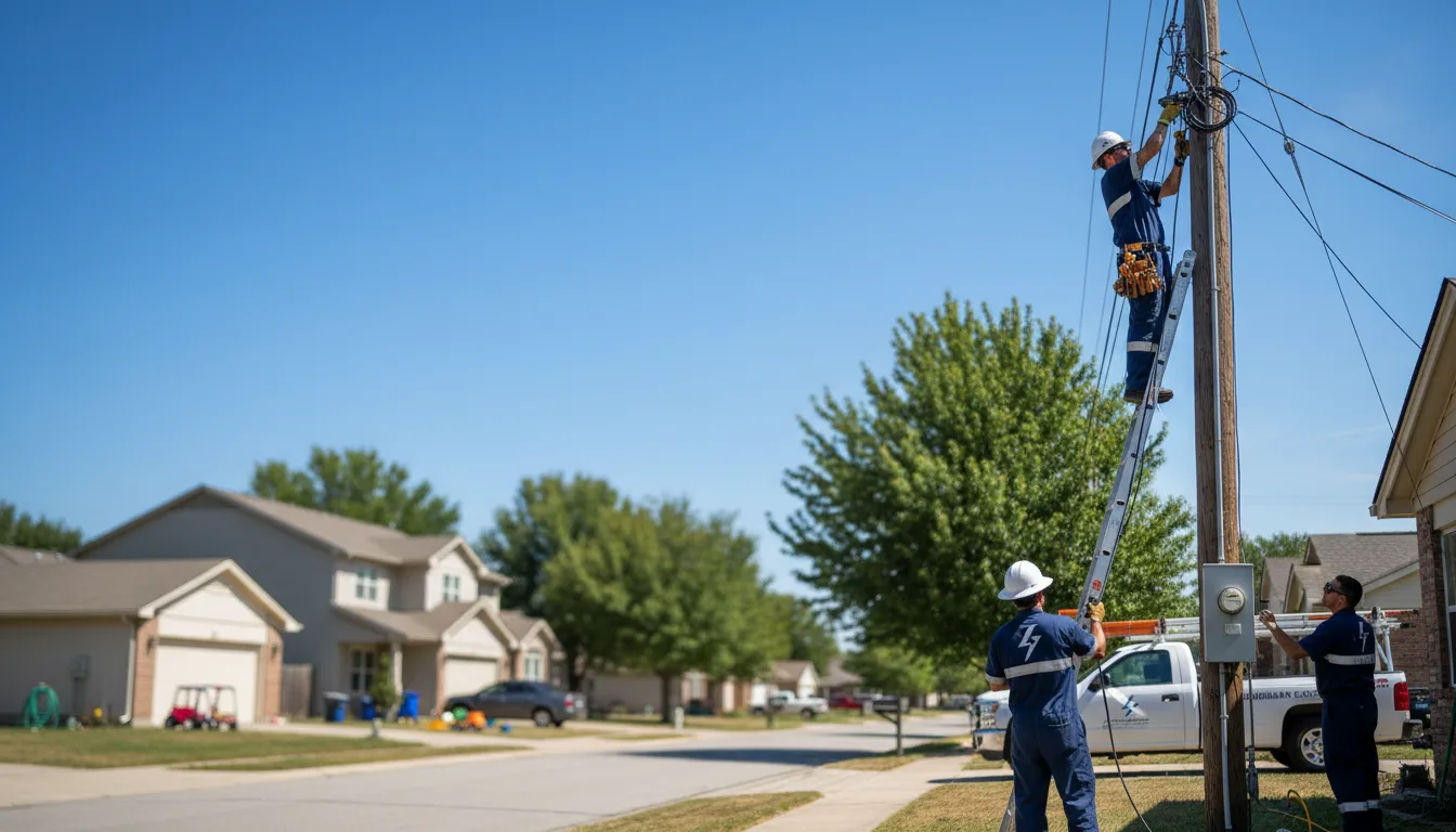 Residential electrician providing installation services in Sabattus, ME